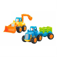 Набір іграшкових машинок Hola Toys Бульдозер та трактор