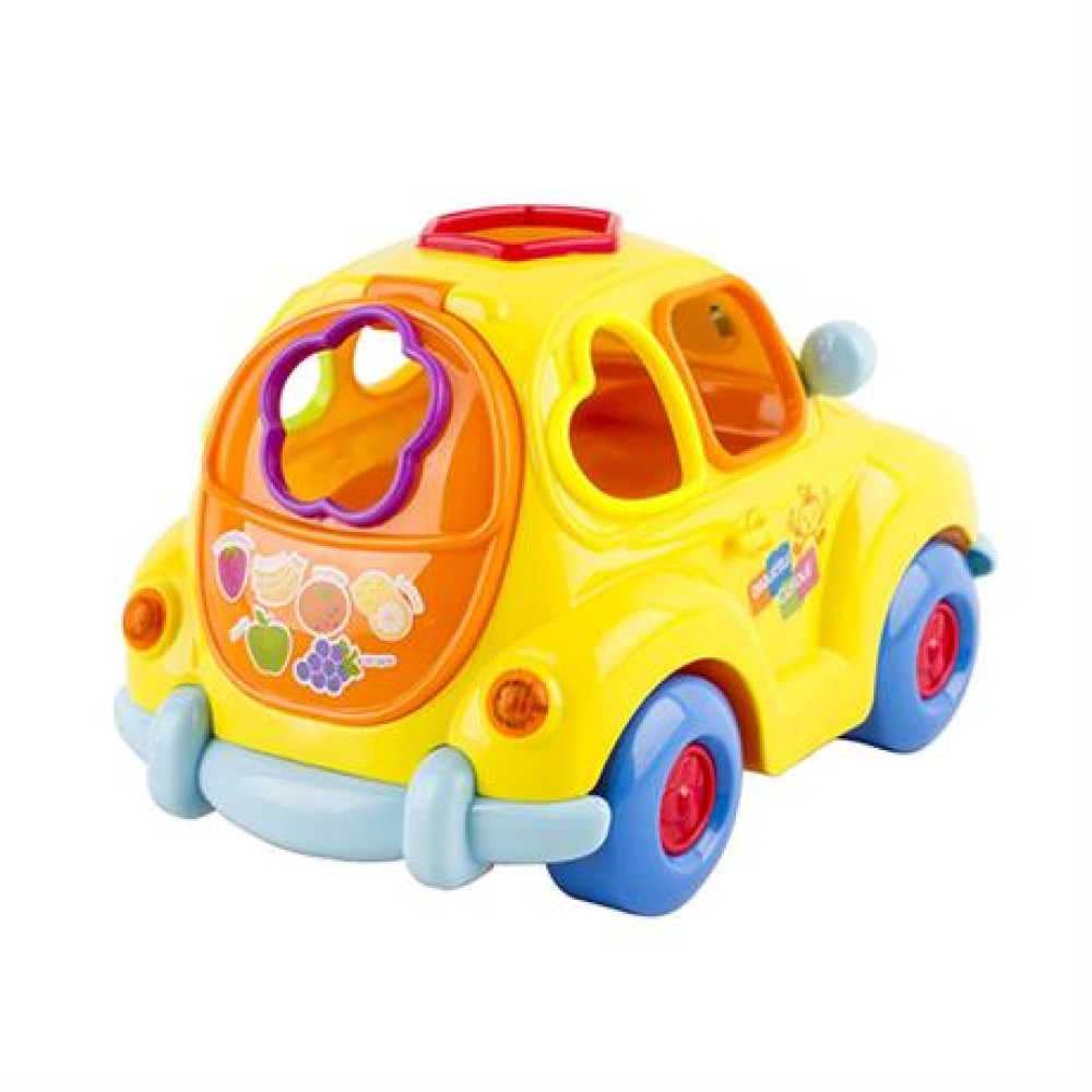 Музыкальная машинка-сортер Hola Toys Фрукты и фигуры