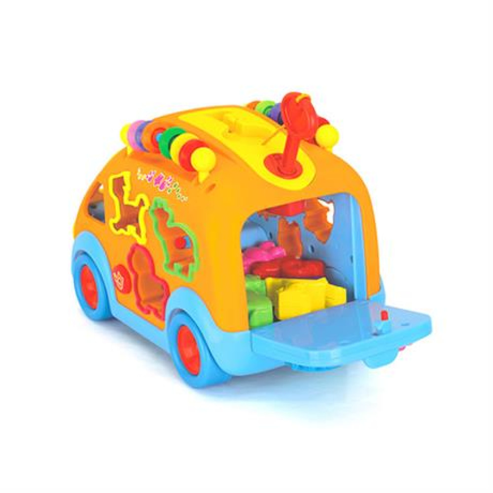 Музичний автобус-сортер Hola Toys зі звірятами