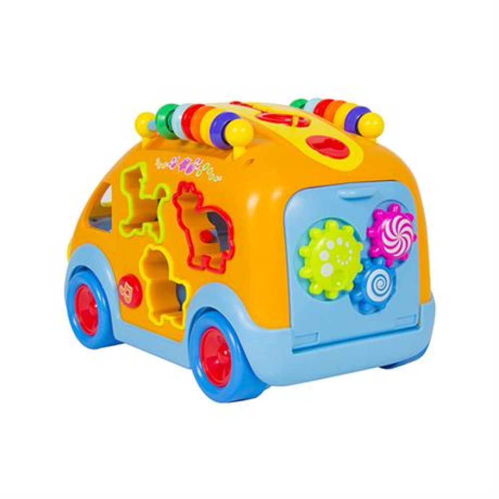 Музичний автобус-сортер Hola Toys зі звірятами