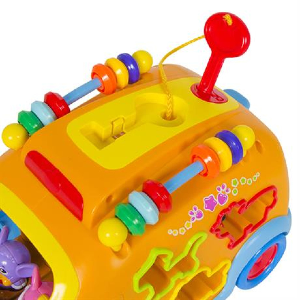 Музичний автобус-сортер Hola Toys зі звірятами