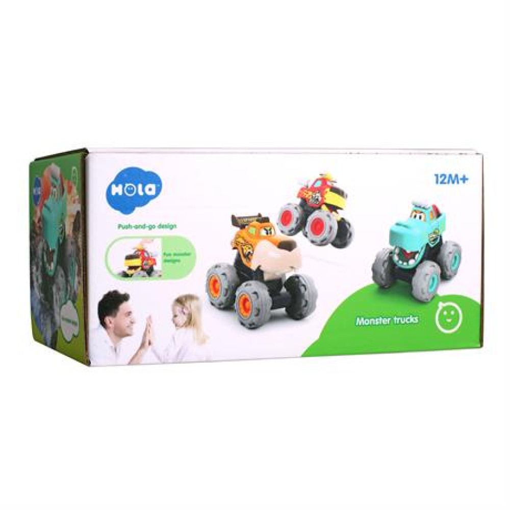 Набор игрушечных машинок Hola Toys Монстр-траки