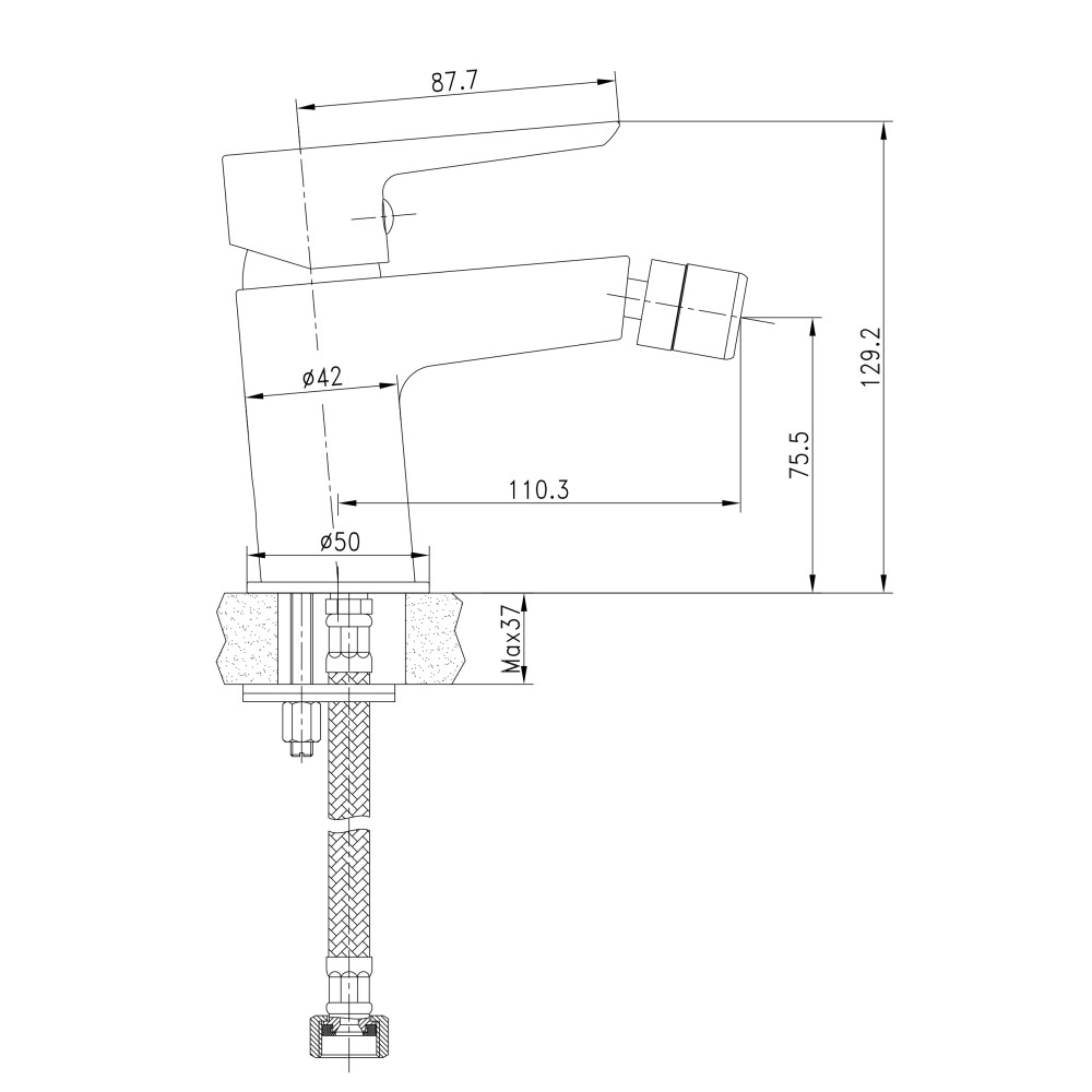 Змішувач для біде IMPRESE BRECLAV 40245