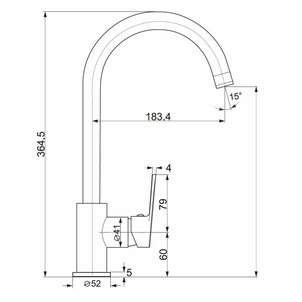 Кухонний змішувач IMPRESE LASKA 55040W