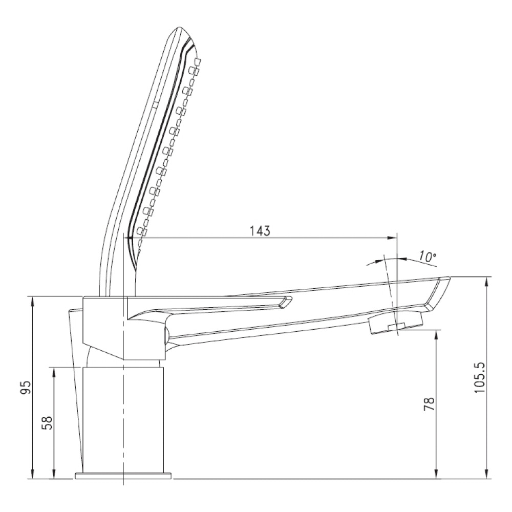 Змішувач для ванни IMPRESE Breclav 85245W
