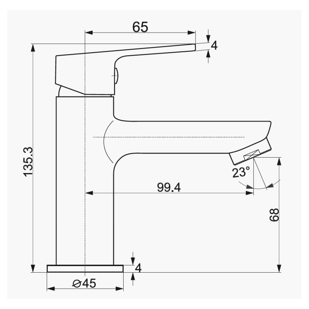 Змішувач для раковини IMPRESE LASKA 05040 (35)B