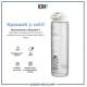 Бутылка для воды ION8 1000 мл BPA Free Times To Drink (ЭКО бутылка) Ice (I8RF1000PIMOT2)