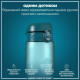 Пляшка для води ION8 1000 мл BPA Free Times To Drink (ЕКО пляшка) Teal & Blue (I8RF1000PTBMOT)