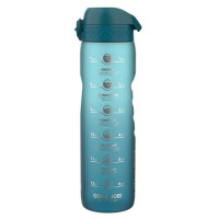 Пляшка для води ION8 1000 мл BPA Free Times To Drink (ЕКО пляшка) Teal & Blue (I8RF1000PTBMOT)