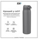 Пляшка для води металева вакуумна ION8 920 мл Vacuum Insulated Grey (I8TS1000GRY)