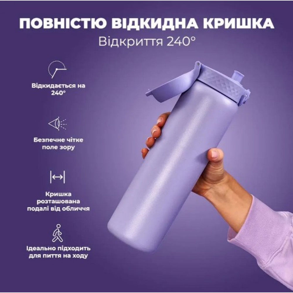 Бутылка для воды металлическая вакуумная ION8 920 мл Vacuum Insulated Periwinkle (I8TS1000PERI)