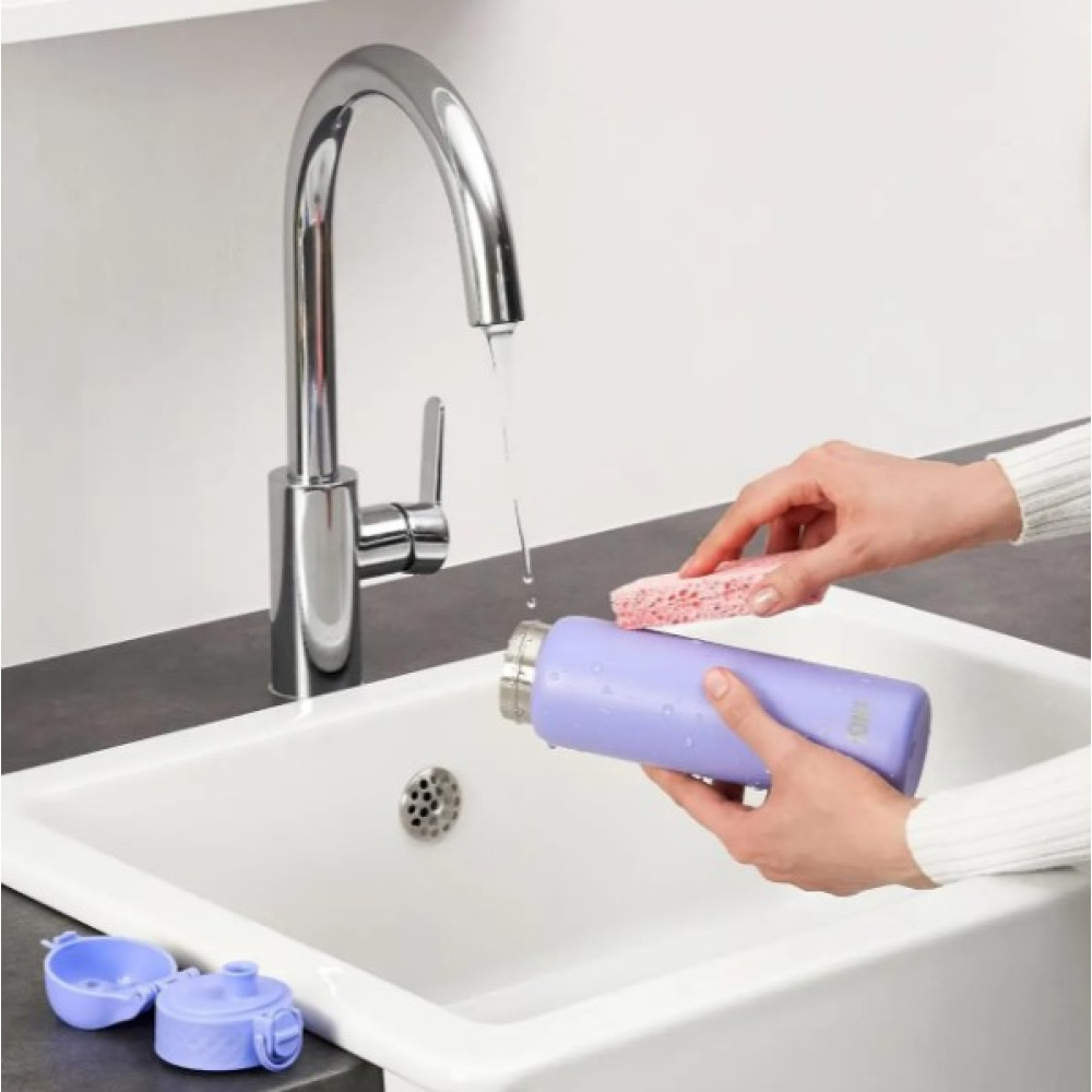 Бутылка для воды металлическая вакуумная IION8 500 мл Vacuum Insulated Light Purple (I8TS500PERI)