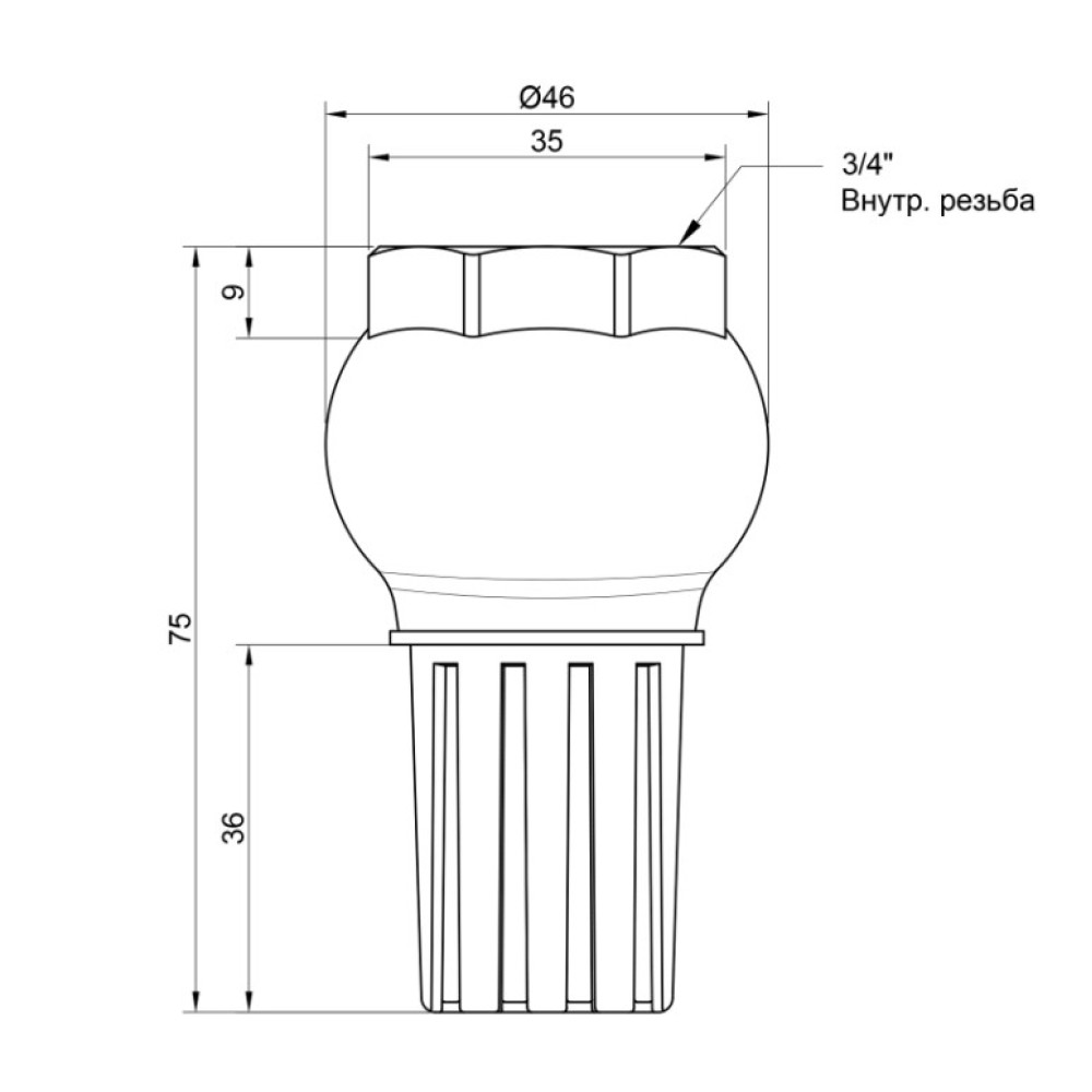 Донний клапан Icma 3/4" №49 (83049AE05)