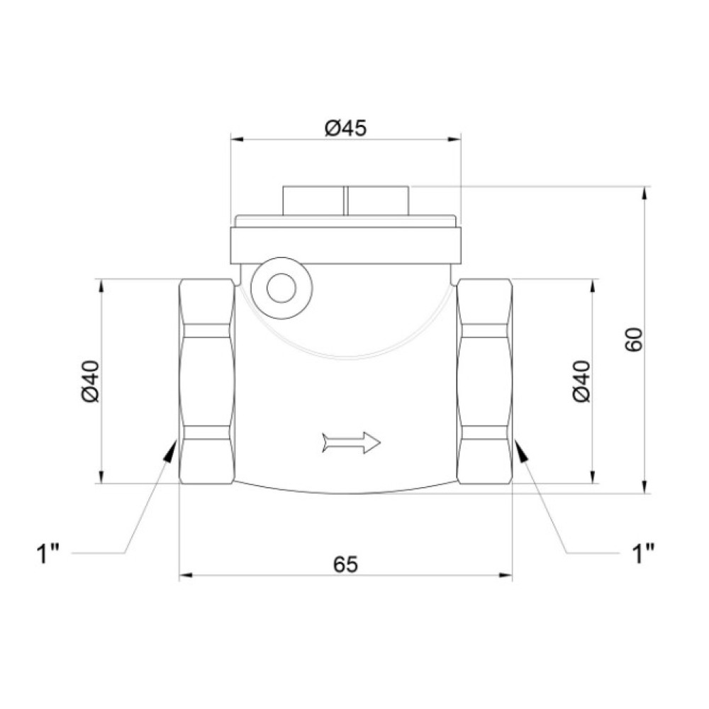Запорный клапан Icma 1" №51 (83051AF05)