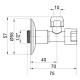 Кран приборный буксовый Icma 10х1/2" угловой №520 (90520AC07)