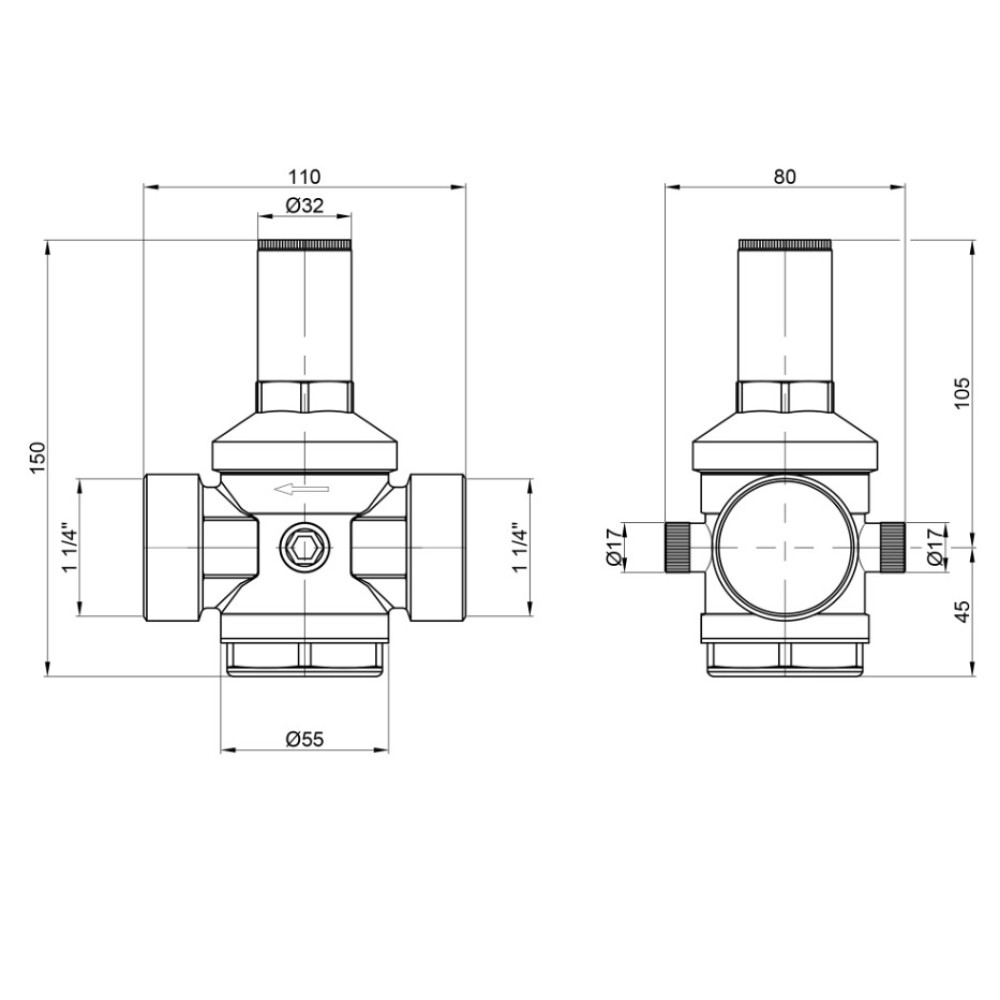 Редуктор Icma 1" 1/4 №246 (91246AG05)