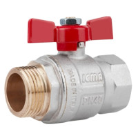 Кран кульовий Icma 1" прямий №351 (87351AF11)