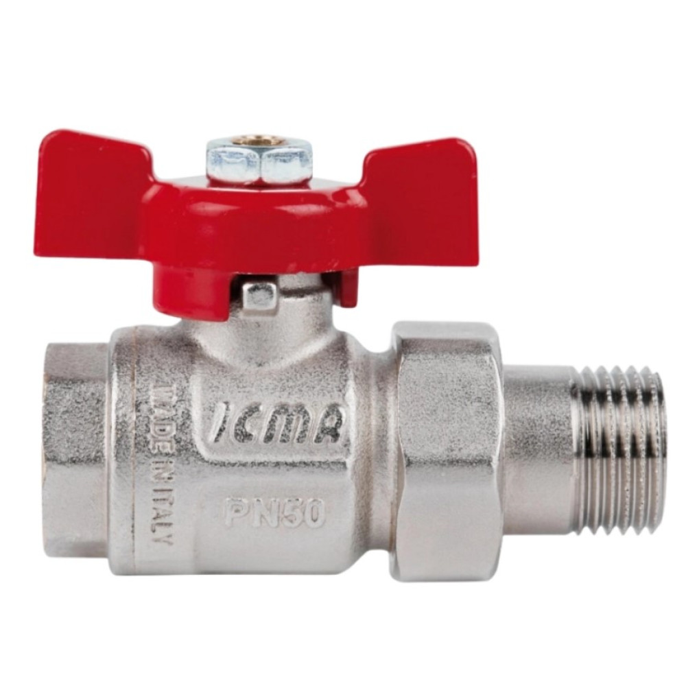Кран шаровой "Американка" Icma 1/2" прямой №347 (87347AD11)