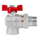 Кран кульовий Icma FAR. ROSSA 3/4" кутовий №361 (87361AE11)