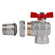 Кран кульовий Icma FAR. ROSSA 1" кутовий №361 (87361AF11)