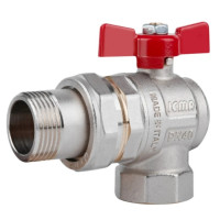 Кран кульовий Icma FAR. ROSSA 1" кутовий №361 (87361AF11)
