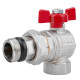 Кран кульовий Icma FAR. ROSSA 3/4" кутовий №362 (87362AE11)