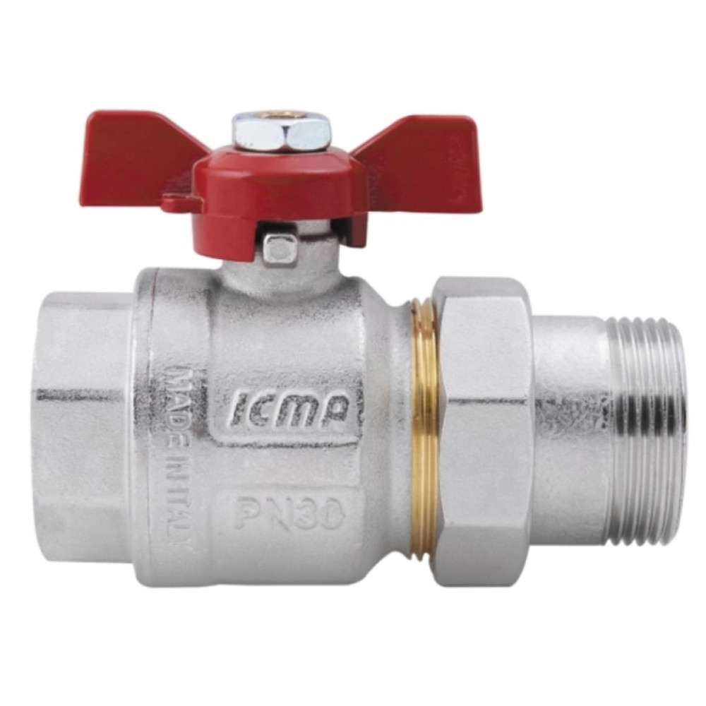 Кран шаровой "Американка" Icma 1 1/4" прямой №347 (87347AG11)