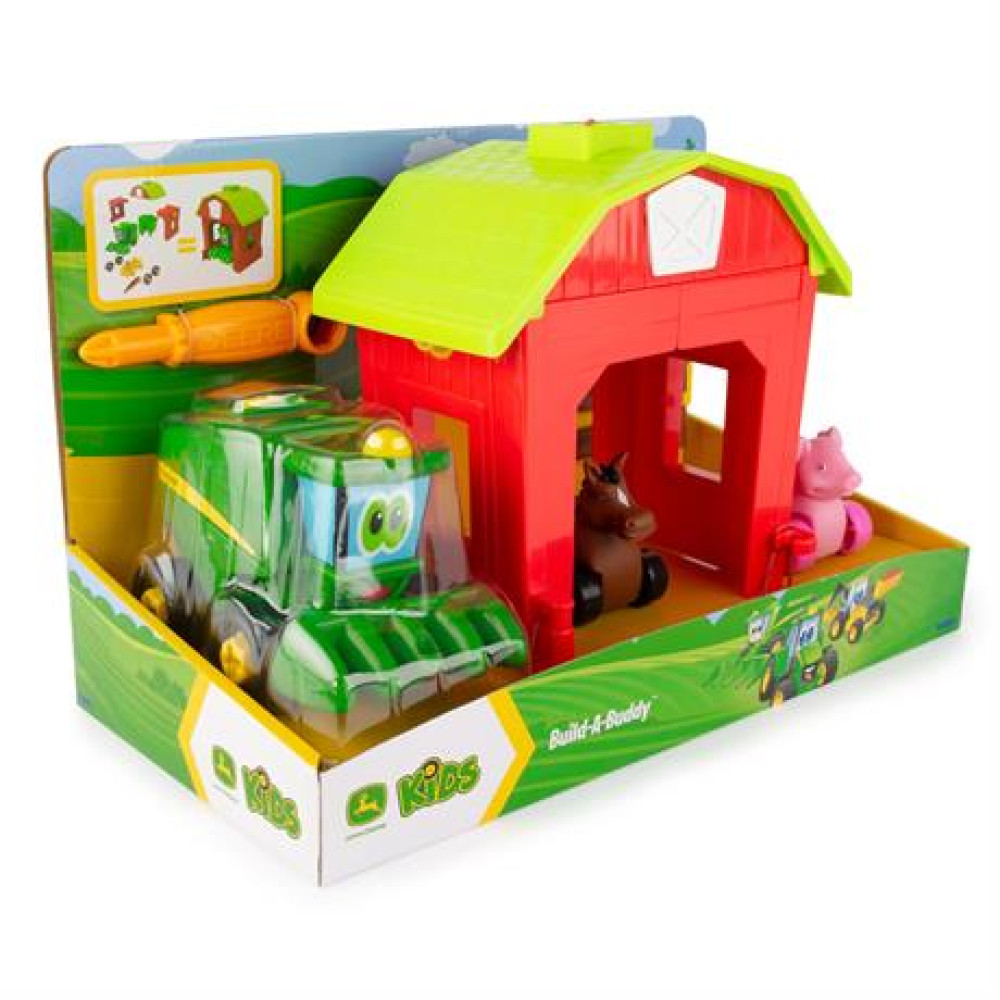 Ігровий набір-конструктор John Deere Kids Збери трактор із загоном