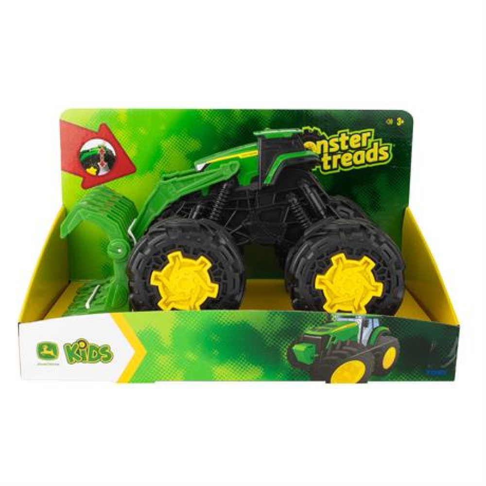 Іграшковий трактор John Deere Kids Monster Treads з ковшем та великими колесами