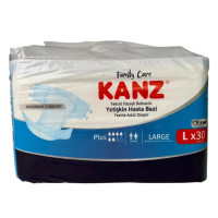 Подгузники для взрослых Kanz с текстильным поясом размер L (100-150 см), 30 шт