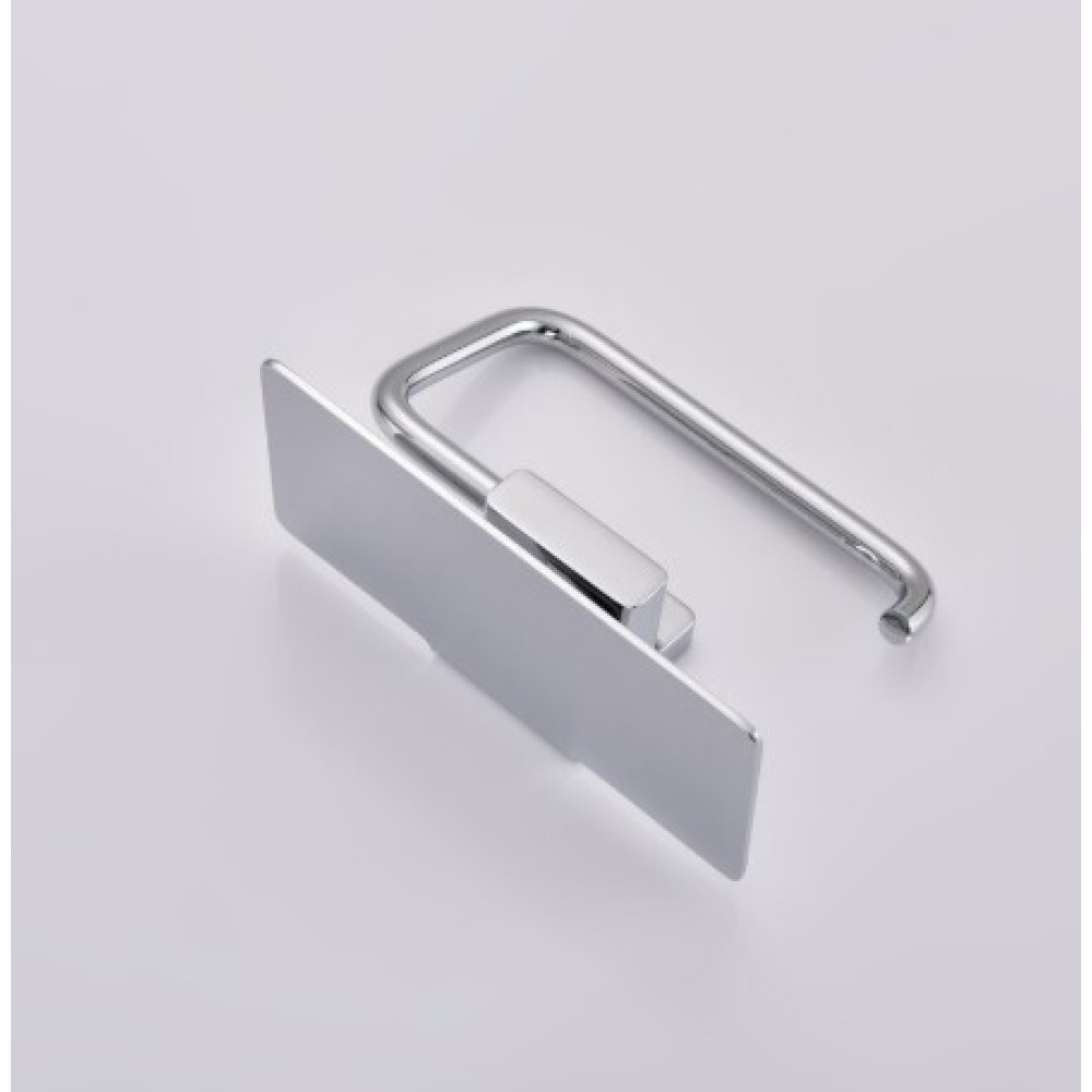 Держатель для туалетной бумаги с полкой Koer AS-0112-01 хром (KR6177)