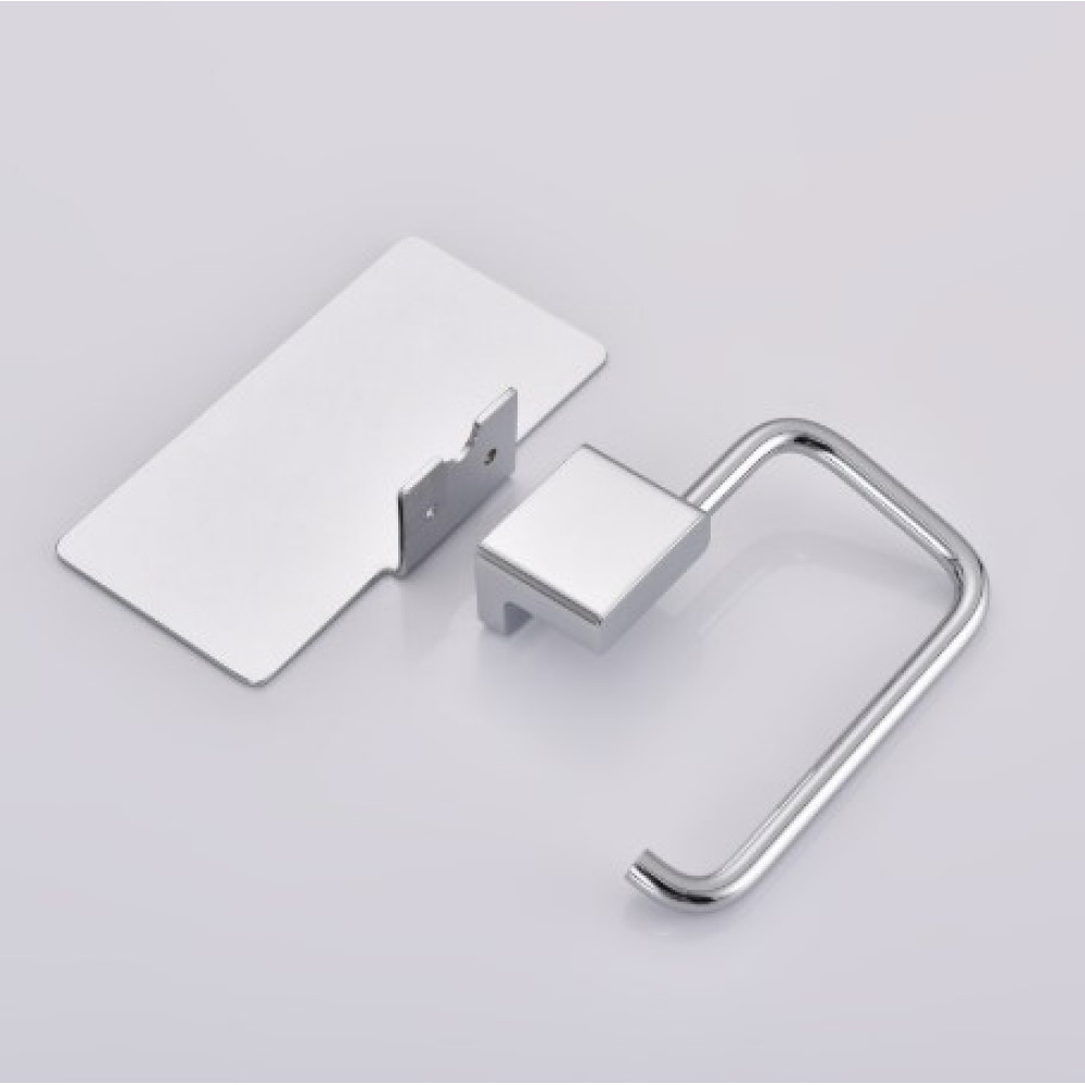 Держатель для туалетной бумаги с полкой Koer AS-0112-01 хром (KR6177)