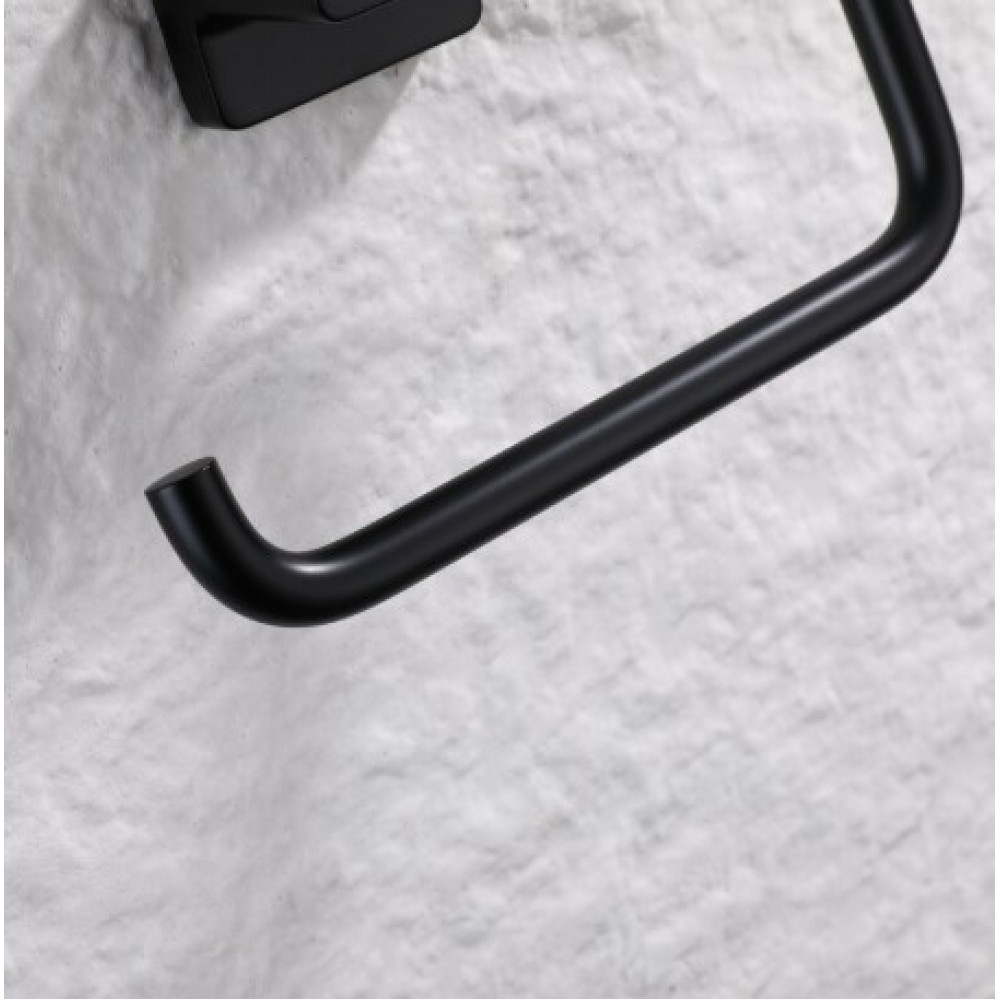 Тримач для туалетного паперу Koer AS-0107-05 чорний (KR6182)