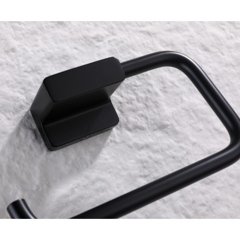 Тримач для туалетного паперу Koer AS-0107-05 чорний (KR6182)