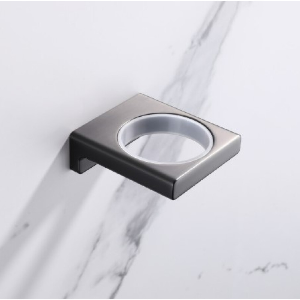 Стакан одинарный настенный Koer AS-0103-07 графит (KR6164)