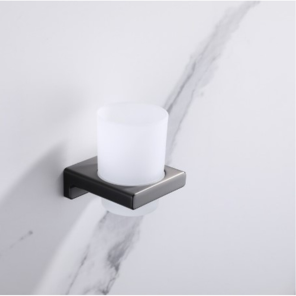 Стакан одинарный настенный Koer AS-0103-07 графит (KR6164)