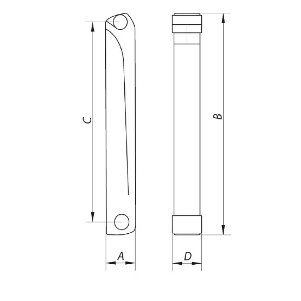 Радиатор биметаллический Koer 100 Bimetal-200 (KR2872)