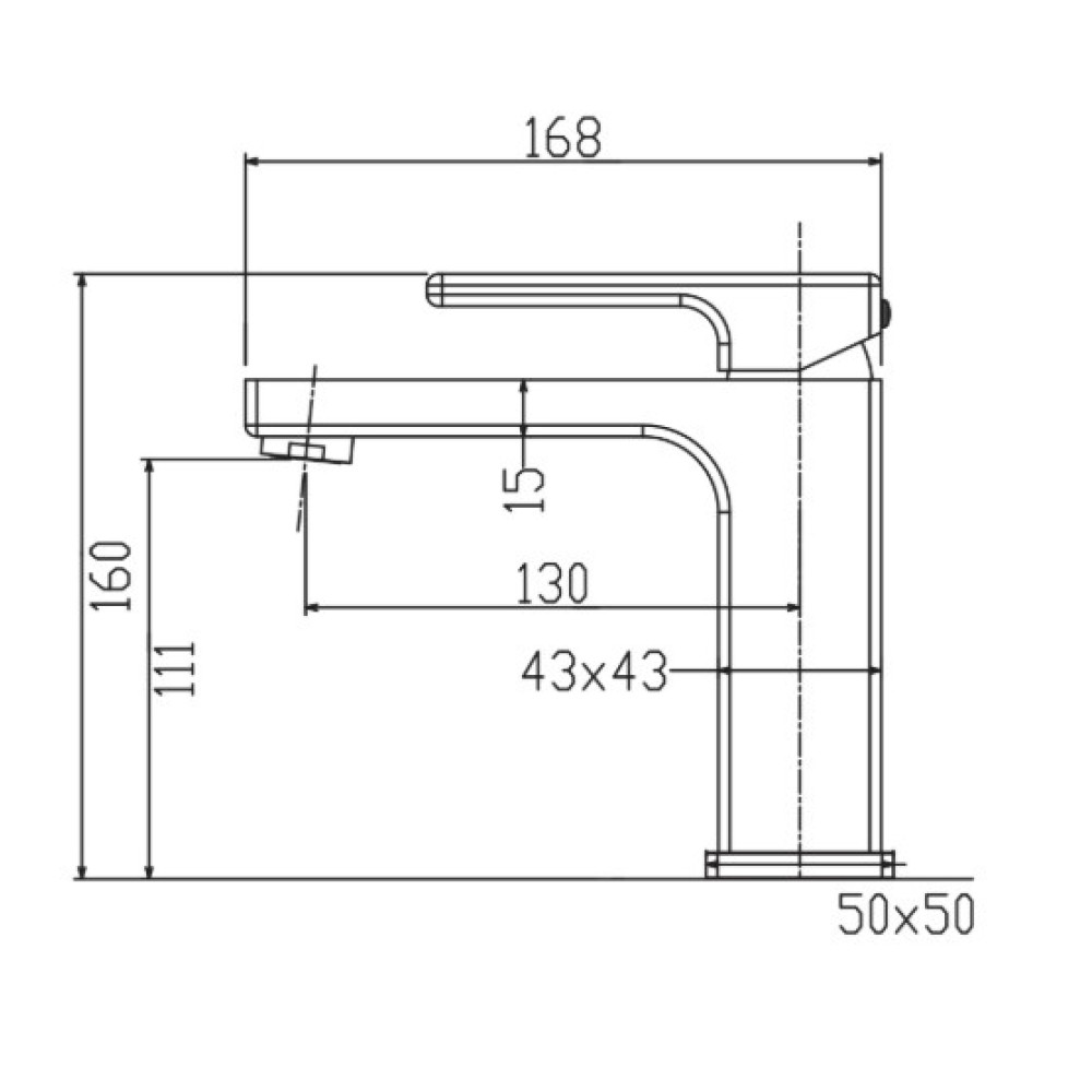 Змішувач для раковини Koer KB-10009-04 (KR5975)