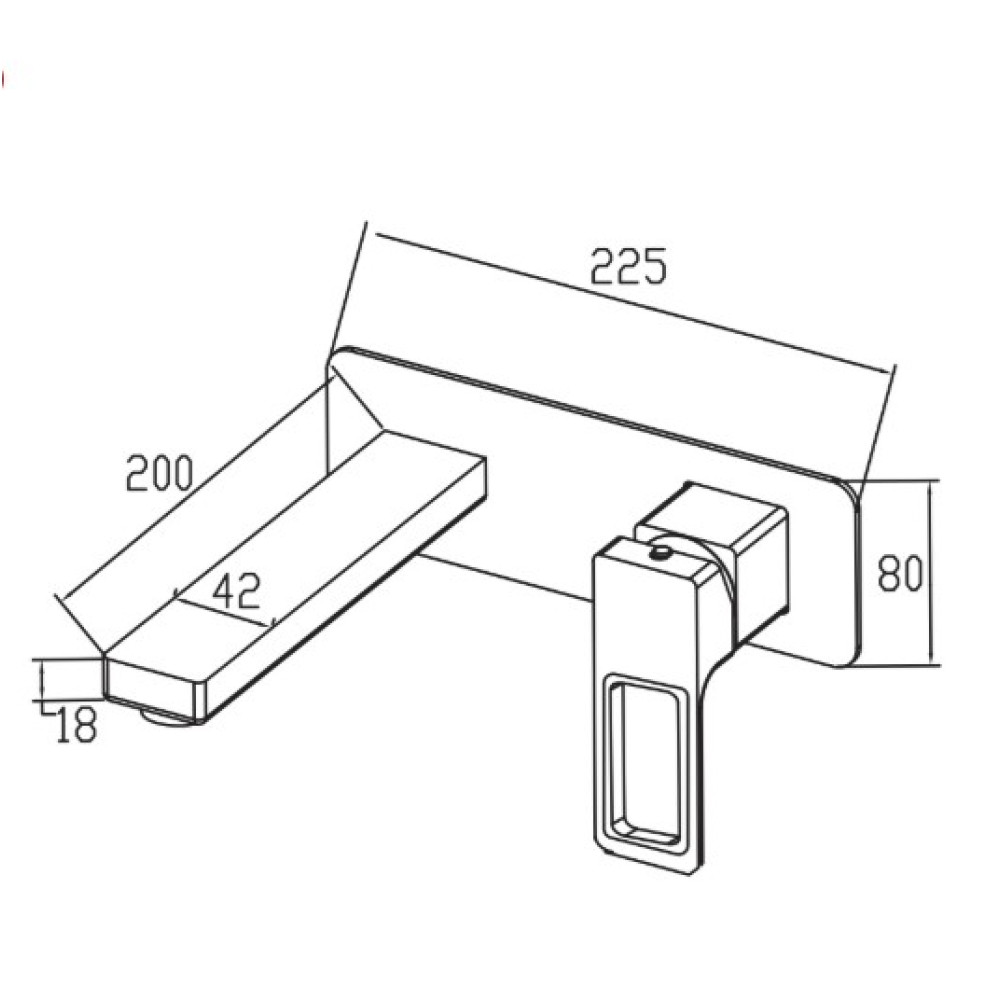 Змішувач для умивальника вбудований Koer KB-16009-05 (KR5980)
