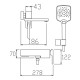 Смеситель для ванны KOER KB-41009-04 с коротким изливом (KR5985)