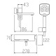 Змішувач для ванни KOER KB-41009-07 з коротким виливом (KR5986)