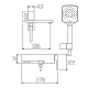 Смеситель для ванны KOER KB-41039-01 с коротким изливом (KR5996)