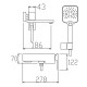 Смеситель для ванны KOER KB-41009-01 с коротким изливом (KR6017)