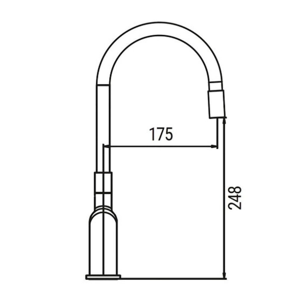 Змішувач для кухні Koer KB-70029-01 хром (KR5486)