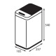 Мусорное ведро сенсорное прямоугольное Koer TC-020408-08 8 л белый (KR5589)