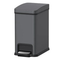 Мусорное ведро Koer TC-010108-07 с плавным закрытием, прямоугольное, 8 л, графит (KR5591)