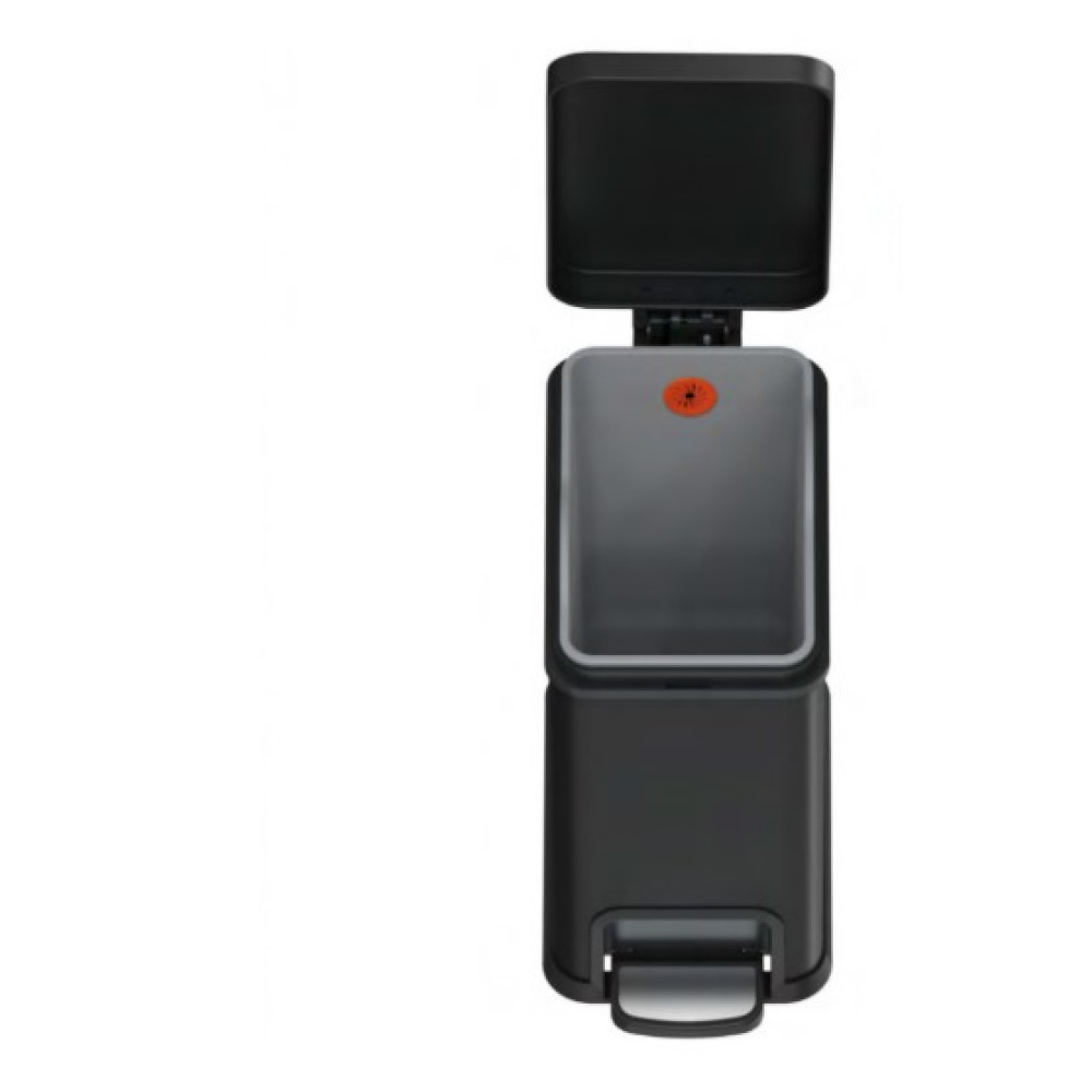 Мусорное ведро Koer TC-010108-05 с плавным закрытием, прямоугольное, 8 л, черный (KR5593)