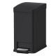 Мусорное ведро Koer TC-010108-05 с плавным закрытием, прямоугольное, 8 л, черный (KR5593)