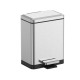 Мусорное ведро Koer TC-010306-02 с плавным закрытием, прямоугольное, 6 л, нержавейка (KR5600)