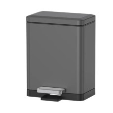 Мусорное ведро Koer TC-010306-07 с плавным закрытием, прямоугольное, 6 л, графит (KR5602)